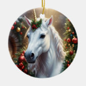 Schneelicht: Das verzauberte Weihnachtslied Keramik Ornament (Vorne)