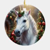 Schneelicht: Das verzauberte Weihnachtslied Keramik Ornament (Hinten)