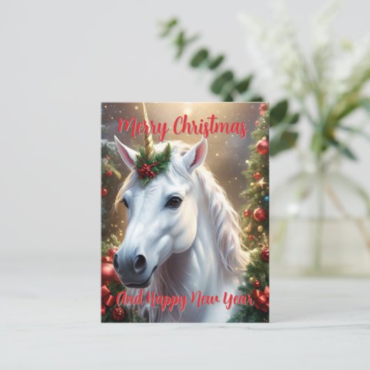 Schneelicht: Das verzauberte Weihnachtslied Postkarte (Stehend Vorderseite)