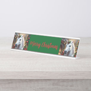 Schneelicht: Das verzauberte Weihnachtslied Schreibtischnamensplakette