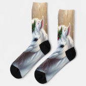 Schneelicht: Das verzauberte Weihnachtslied Socken (Linkes Detail)