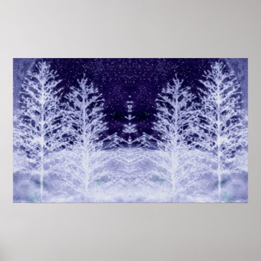 Schneelicht Poster (Vorne)