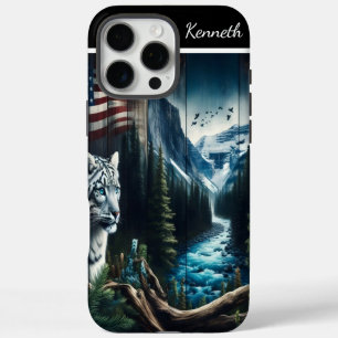 Schneeloparden - Träume vom Bergstrom iPhone 16 Pro Max Hülle