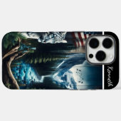 Schneeloparden - Träume vom Bergstrom Case-Mate iPhone Hülle (Rückseite (Horizontal))