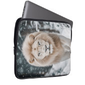 Schneelöwe Laptopschutzhülle (Vorne Rechts)