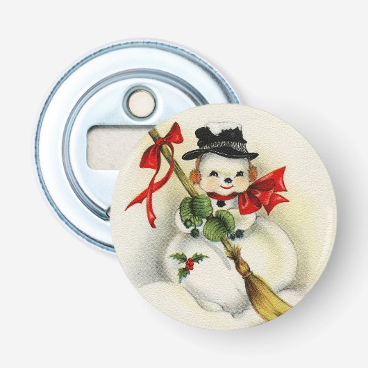 Schneemann 001 flaschenöffner (Vorderseite)