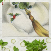 Schneemann 001 geschirrtuch (Gefaltet)