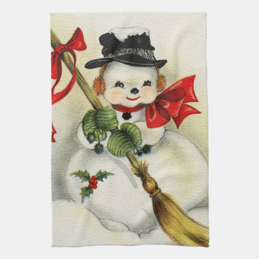 Schneemann 001 geschirrtuch (Vertikal)