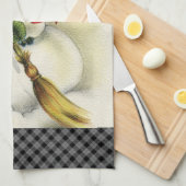 Schneemann 001 geschirrtuch (Viertel Falte)