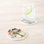 Schneemann 001 getränkeuntersetzer (Seite)