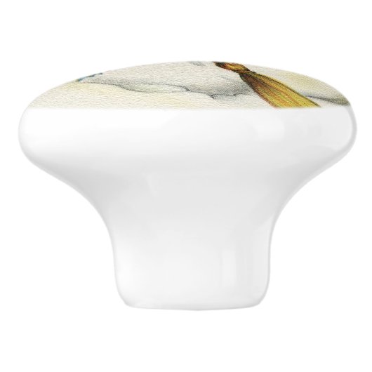 Schneemann 001 keramikknauf (Seitenansicht)