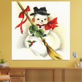 Schneemann 001 leinwanddruck (Insitu (Wohnzimmer))