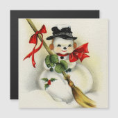 Schneemann 001 magnetkarte (Vorne/Hinten)