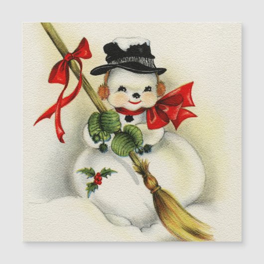 Schneemann 001 magnetkarte (Vorderseite)