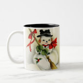 Schneemann 001 zweifarbige tasse (Links)