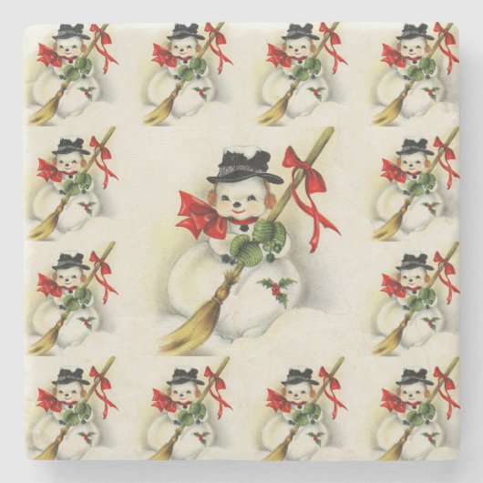 Schneemann 009 steinuntersetzer (Vorderseite)