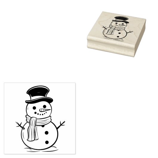 Schneemann 1 gummistempel (Stempel)