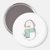Schneemann 2 magnet (Vorderseite/Rückseite)