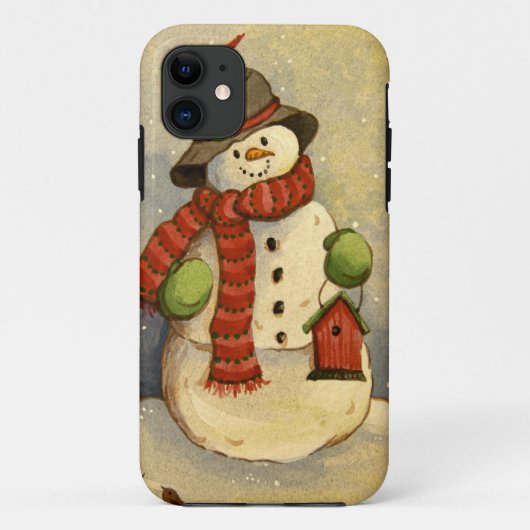 Schneemann 4905 u. Birdhouse Case-Mate iPhone Hülle (Rückseite)