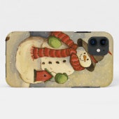 Schneemann 4905 u. Birdhouse Case-Mate iPhone Hülle (Rückseite (Horizontal))