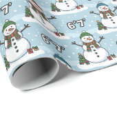 Schneemann 6-7 Meme Weihnachten Geschenkpapier (Rolleneckpunkt)