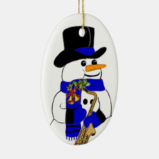 Schneemann #7 keramikornament (Rechts)