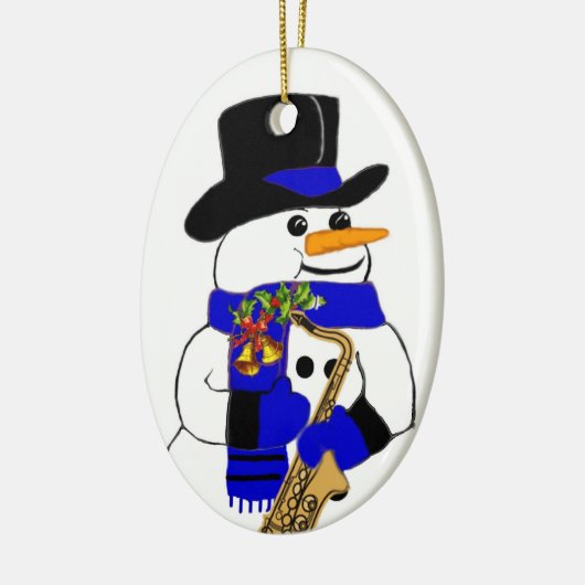 Schneemann #7 keramikornament (Links)