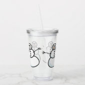 Schneemann Acryltrinkbecher (Links)