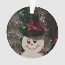 Schneemann-Akrylornament