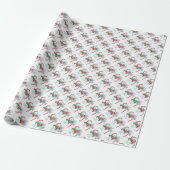 Schneemann am Nordpol Geschenkpapier (Ungerollt)