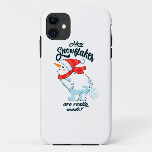 Schneemann anziehen, wie Schneeflocken wirklich ge Case-Mate iPhone Hülle (Rückseite)