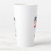 Schneemann anziehen, wie Schneeflocken wirklich ge Milchtasse (Vorderseite)