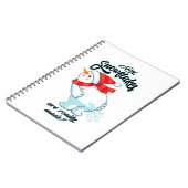 Schneemann anziehen, wie Schneeflocken wirklich ge Notizblock (Linke Seite)