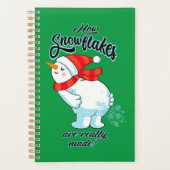 Schneemann anziehen, wie Schneeflocken wirklich ge Planer (Vorderseite)