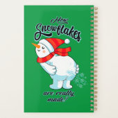 Schneemann anziehen, wie Schneeflocken wirklich ge Planer (Rückseite)