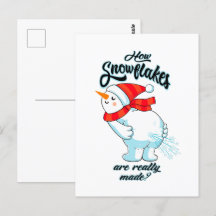 Schneemann anziehen, wie Schneeflocken wirklich ge