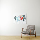 Schneemann anziehen, wie Schneeflocken wirklich ge Wandteppich (Beispiel (Horizontal))