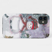 Schneemann-Aquarellkunst Case-Mate iPhone Hülle (Rückseite (Horizontal))