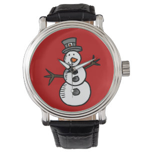 Schneemann Armbanduhr