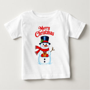 Schneemann Baby T-shirt