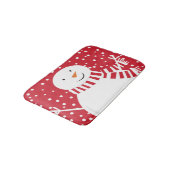 Schneemann Badematte (Schrägansicht)