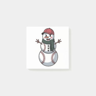 Schneemann Baseball Weihnachten Santa Baseball Spo Post-it Klebezettel
