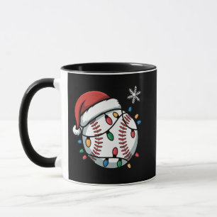 Schneemann Baseball Weihnachten Santa Baseball Spo Tasse