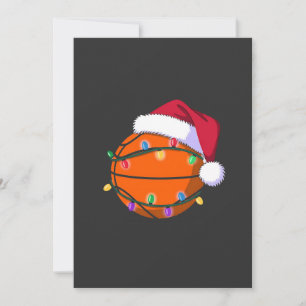 Schneemann Basketball Weihnachten Santa Baseball S Einladung