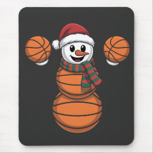 Schneemann Basketball Weihnachten Santa Baseball S Mousepad