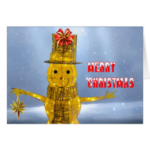 Schneemann-Bild für Postkarte