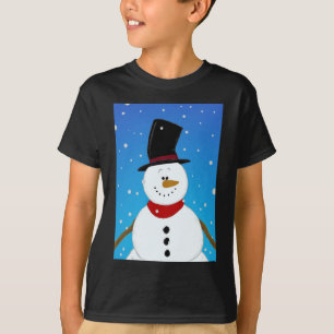 Schneemann - Blau T-Shirt