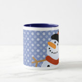 Schneemann-Blizzard-Feiertag Tasse (Zentrum)