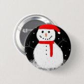 Schneemann Button (Vorne & Hinten)