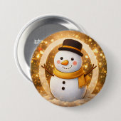 Schneemann Button (Vorne & Hinten)